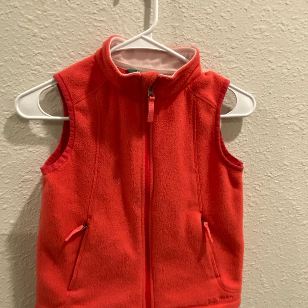 L.L. Bean Vibrant Red Fleece Vest